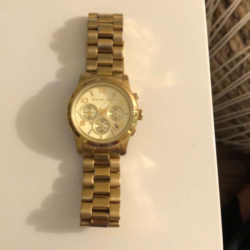 Michael Kors Women's Runway Gold-Tone Watch